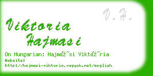 viktoria hajmasi business card